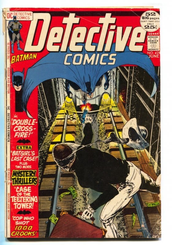 Detective #424 (DC Comics, 1972), raw, ungraded comic book — front cover