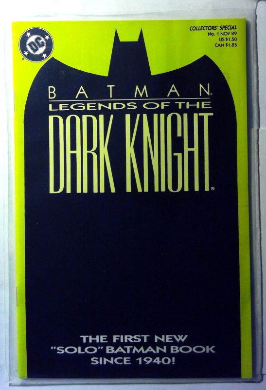 Batman Legends Dark Knight #1 (DC Comics, 1989), raw, ungraded comic book — front cover