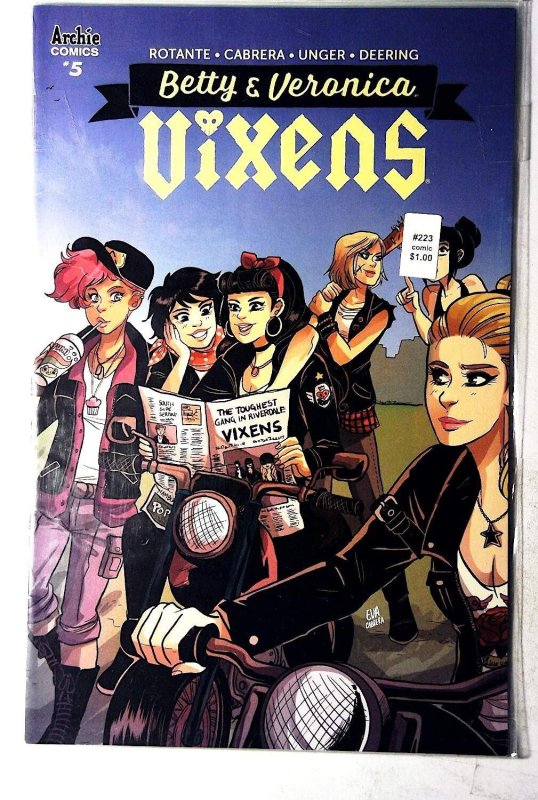 Betty & Veronica Vixens #5 (Archie Comics, 2018), raw, ungraded comic book — front cover
