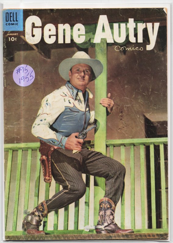Gene Autry Comics #95 (Dell, 1955), raw, ungraded comic book — front cover