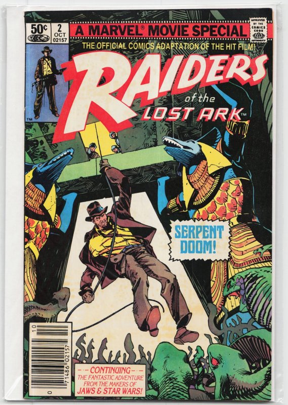 Raiders of the Lost Ark #2 (Marvel Comics, 1981), raw, ungraded comic book — front cover