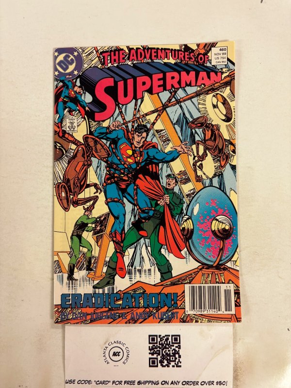 The Adventures of Superman #460 (DC Comics), raw comic book in NM condition — front cover