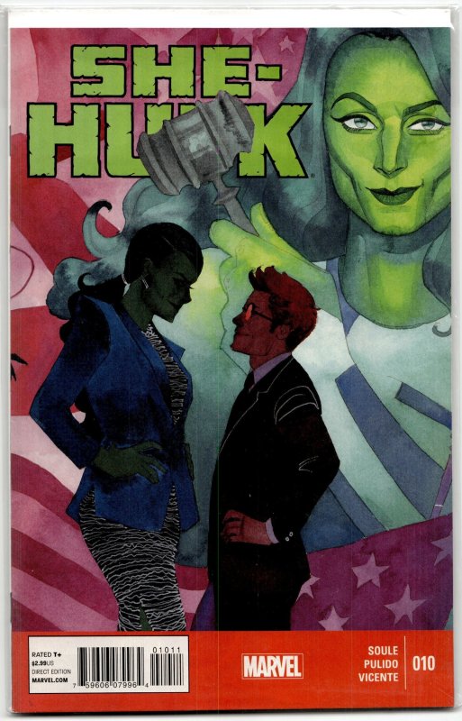 She-Hulk #10 (Marvel Comics, 2015), raw, ungraded comic book — front cover