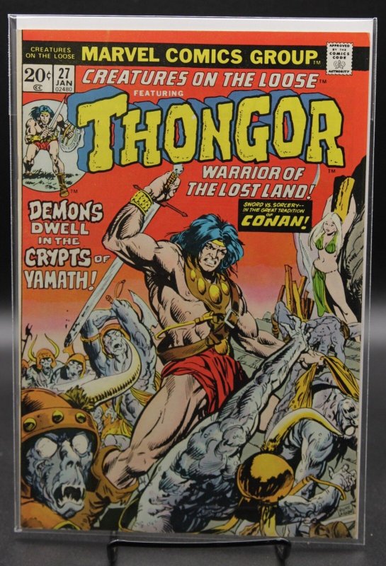 Creatures on the Loose #27 (Marvel Comics, 1974), raw, ungraded comic book — front cover