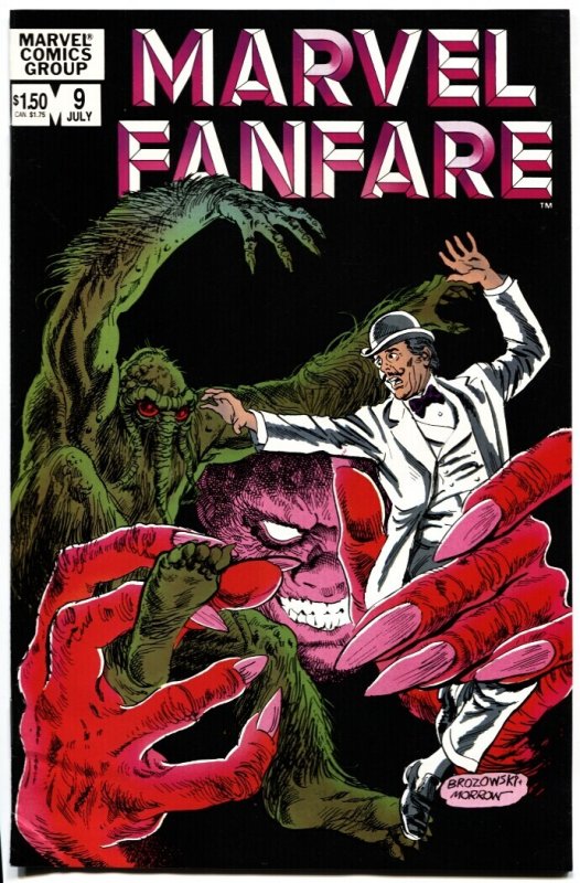 Marvel Fanfare #9 (Marvel Comics, 1983), raw comic book in VF/NM condition — front cover