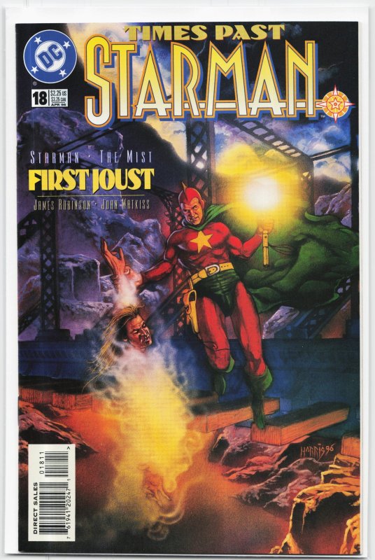 Starman #18 (DC Comics, 1996), raw, ungraded comic book — front cover