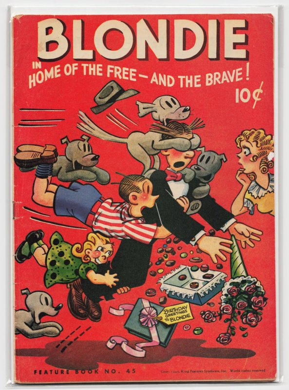 Feature Book #45 (1945), raw, ungraded comic book — front cover