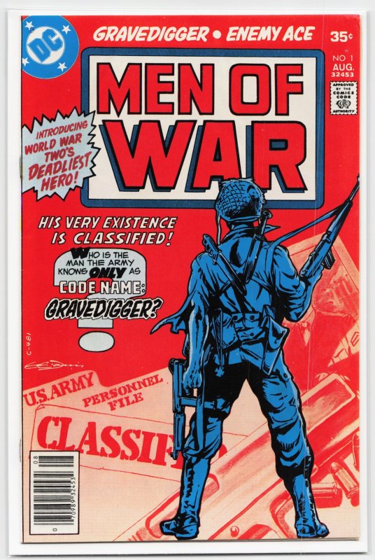 Men of War #1 (DC Comics, 1977), raw, ungraded comic book — front cover