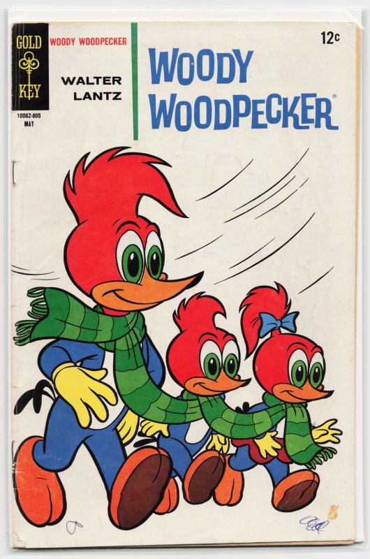 Walter Lantz Woody Woodpecker #101 (Gold Key, 1968), raw, ungraded comic book — front cover