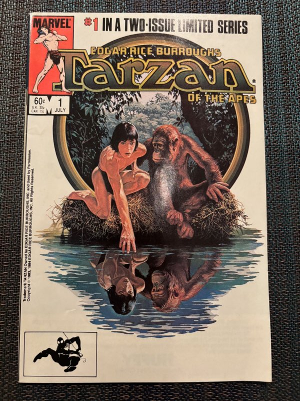 Tarzan of the Apes #1 (1984), raw, ungraded comic book — front cover