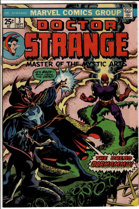 Doctor Strange #3 (Marvel Comics, 1974), raw, ungraded comic book — front cover