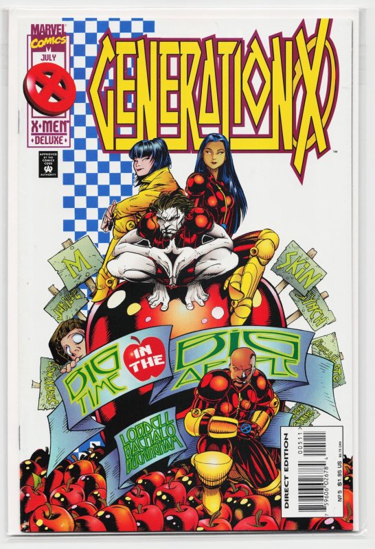 Generation X #5 (Marvel Comics, 1995), raw, ungraded comic book — front cover