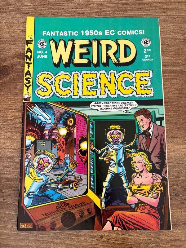Weird Science #4 (EC Comics), raw comic book in NM- condition — front cover