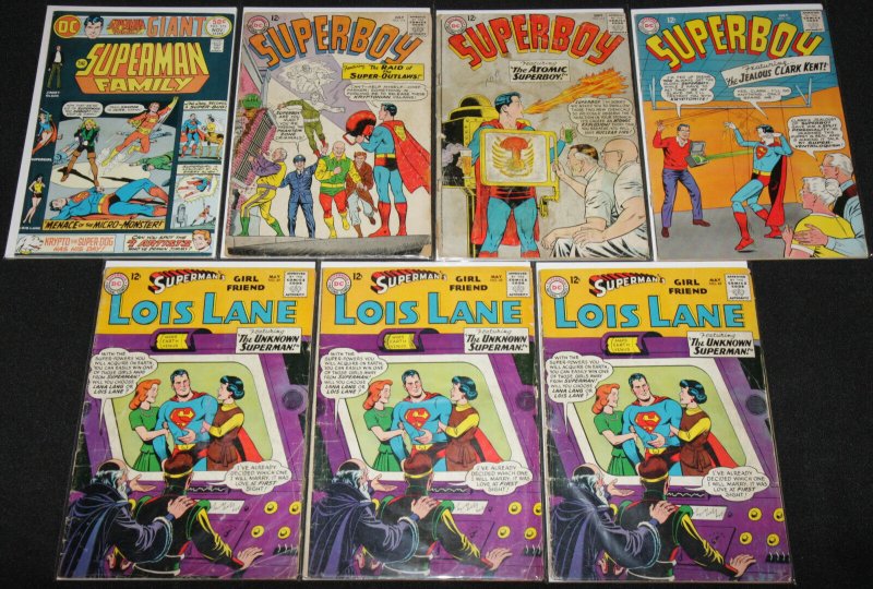 DC Silver-Bronze Superman Titles 87 Mid Grade Comics Lot Lois Lane Jimmy Olsen (DC Comics), raw, ungraded comic book — front cover