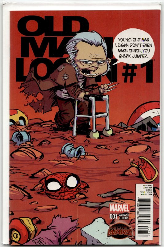 Old Man Logan #1 (2015), raw, ungraded comic book — front cover