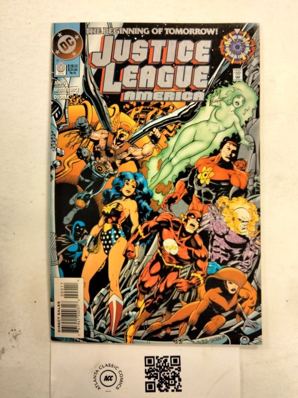 Justice League America #0 (DC Comics), raw comic book in NM condition — front cover