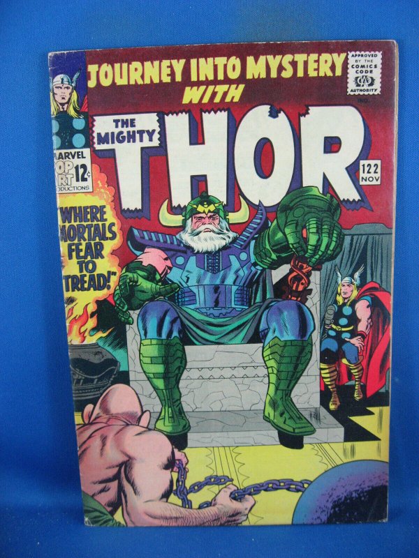 Journey into Mystery #122 (Marvel Comics, 1965), raw comic book in VF condition — front cover