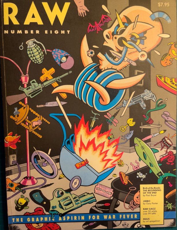 Raw #8 (1986), raw, ungraded comic book — front cover