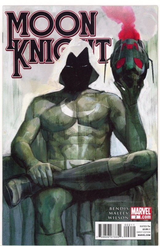 Moon Knight #2 (Marvel Comics, 2011), raw comic book in NM 9.4 condition — front cover