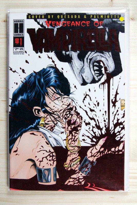 Vengeance of Vampirella: Bloodshed #1 (1995), raw comic book in NM- 9.2 condition — front cover