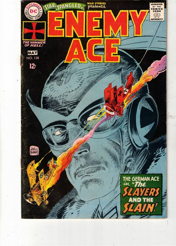 Star Spangled War Stories #138 (DC Comics), raw comic book in VG+ condition — front cover
