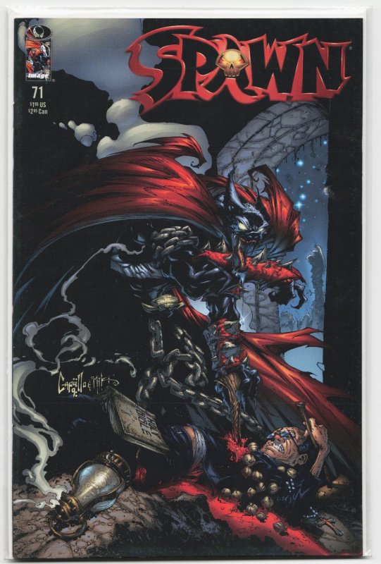 Spawn #71 (Image Comics, 1998), raw, ungraded comic book — front cover