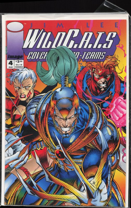 WildC.A.T.s: Covert Action Teams #4 (Image Comics, 1993), raw, ungraded comic book — front cover