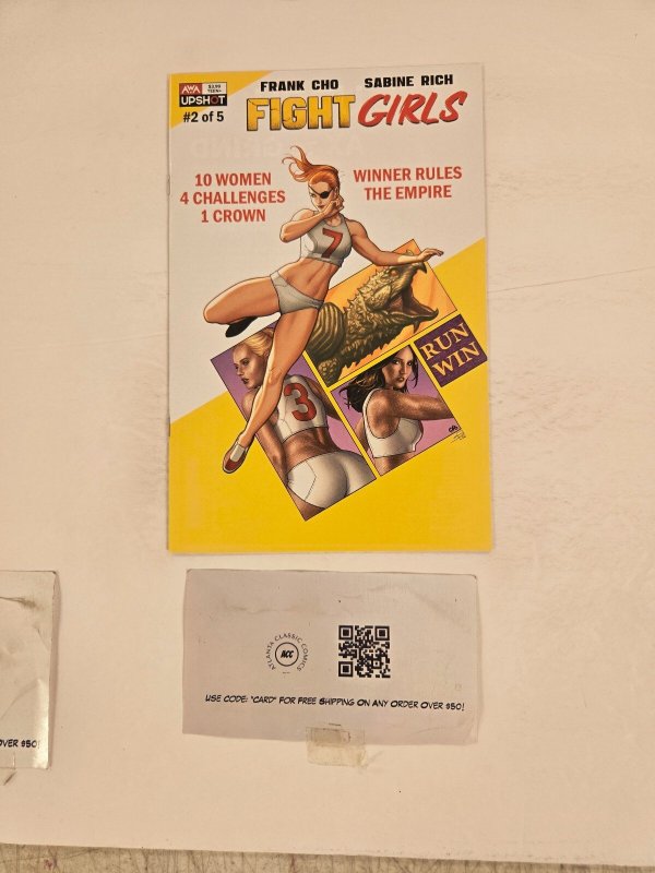 Fight Girls #2, raw comic book in NM condition — front cover