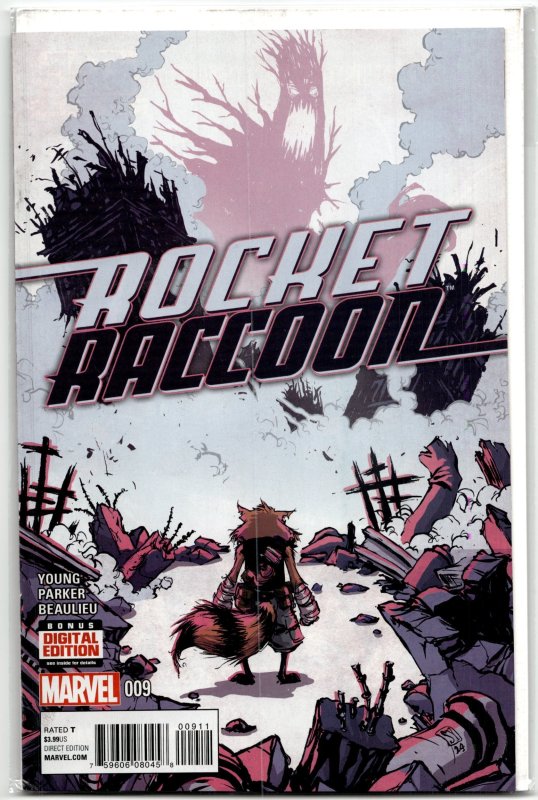 Rocket Raccoon #9 (Marvel Comics, 2015), raw, ungraded comic book — front cover