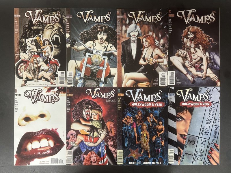 Vamps (1994) #1-6, Hollywood & Vein #1-6, Pumpkin Time #1-3 Reader Lot Vertigo (DC Comics, 1994), raw, ungraded comic book — front cover