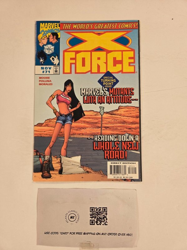 X-Force #71 (Marvel Comics, 1997), raw comic book in NM condition — front cover