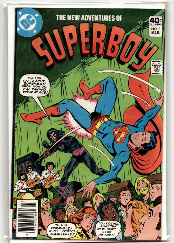 The New Adventures of Superboy #3 (1980), raw, ungraded comic book — front cover