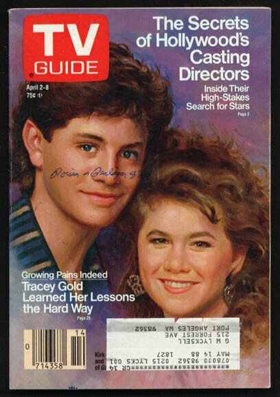 Mag: TV Guide 04/02/1988-Tracey Gold/anthony Andrews G, raw, ungraded comic book — front cover