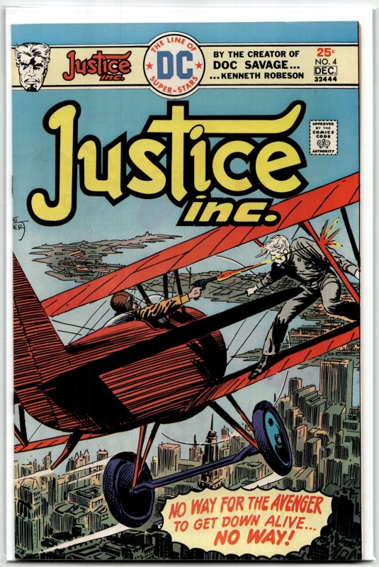 Justice, Inc #4 (DC Comics, 1975), raw, ungraded comic book — front cover