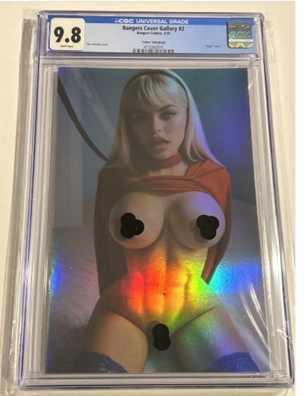 Supergirl Cosplay CGC 9.8 *bngrs Comics Full/n Virgin Foil Variant* LTD/10 Rare, CGC 9.8 graded comic book, Universal Blue label — front cover in its holder