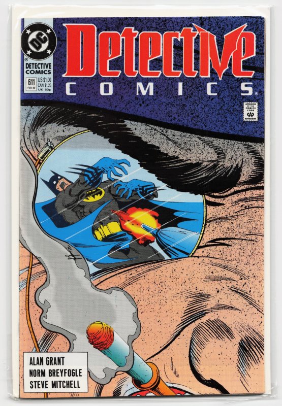 Detective Comics #611 (DC Comics, 1990), raw, ungraded comic book — front cover