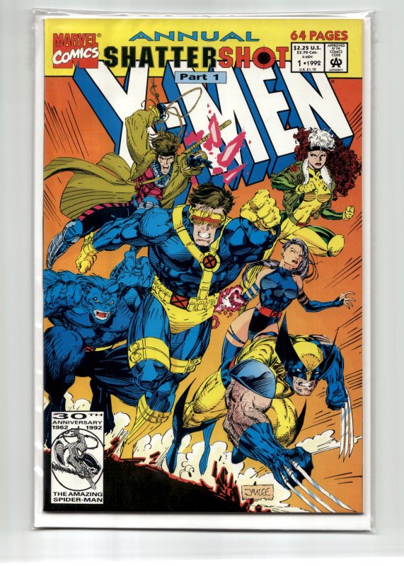X-Men Annual #1 (Marvel Comics, 1992), raw, ungraded comic book — front cover