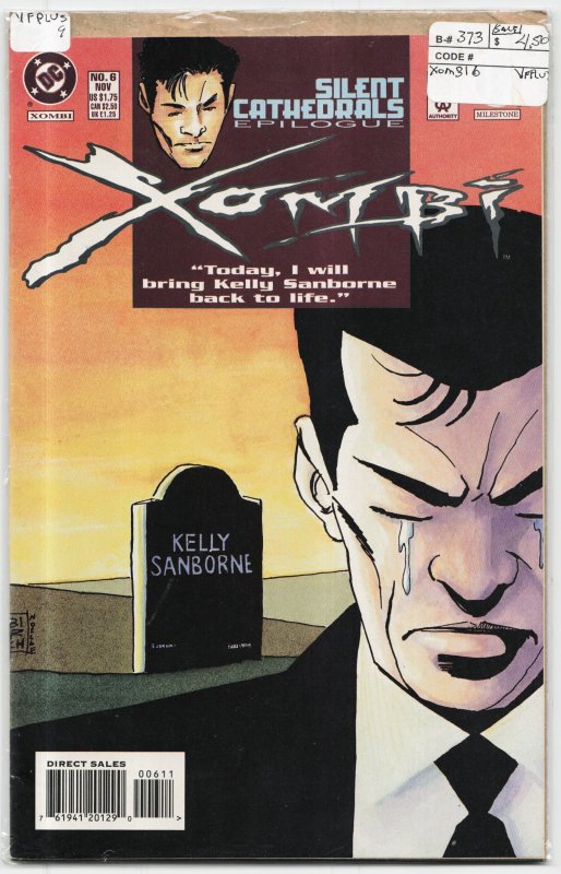 Xombi #6 (DC Comics, 1994), raw, ungraded comic book — front cover