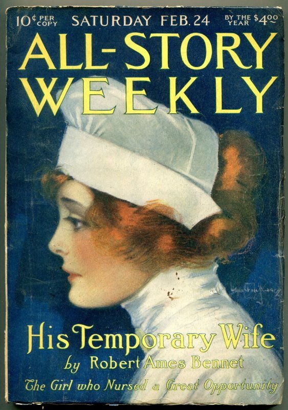 Pulp: All-Story Weekly Pulp February #24, raw, ungraded comic book — front cover
