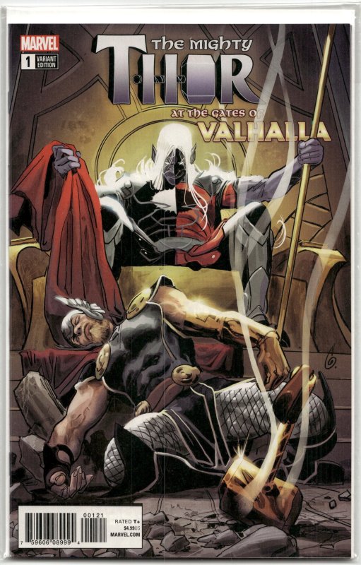 Mighty Thor: At the Gates of Valhalla Variant Cover (2018) Thor (Marvel Comics, 2018), raw, ungraded comic book — front cover