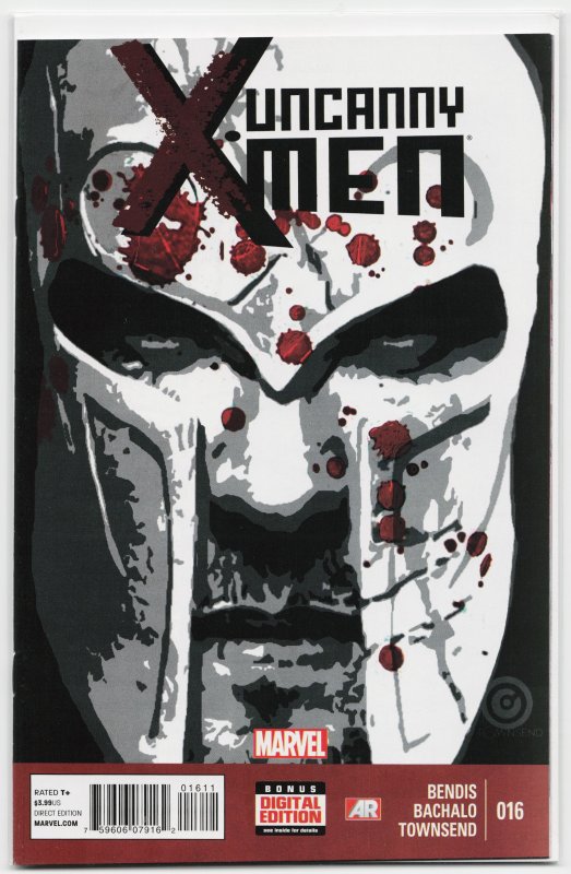 Uncanny X-Men #16 (Marvel Comics, 2014), raw, ungraded comic book — front cover