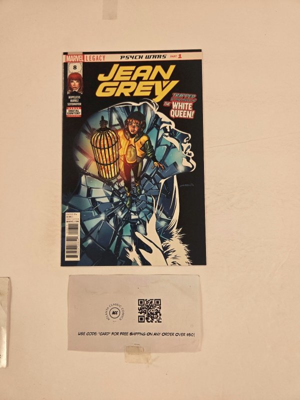Jean Grey #8 (Marvel Comics), raw comic book in NM condition — front cover