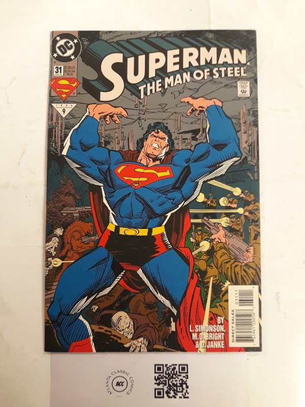 Superman the Man of Steel #31 (DC Comics), raw comic book in NM condition — front cover