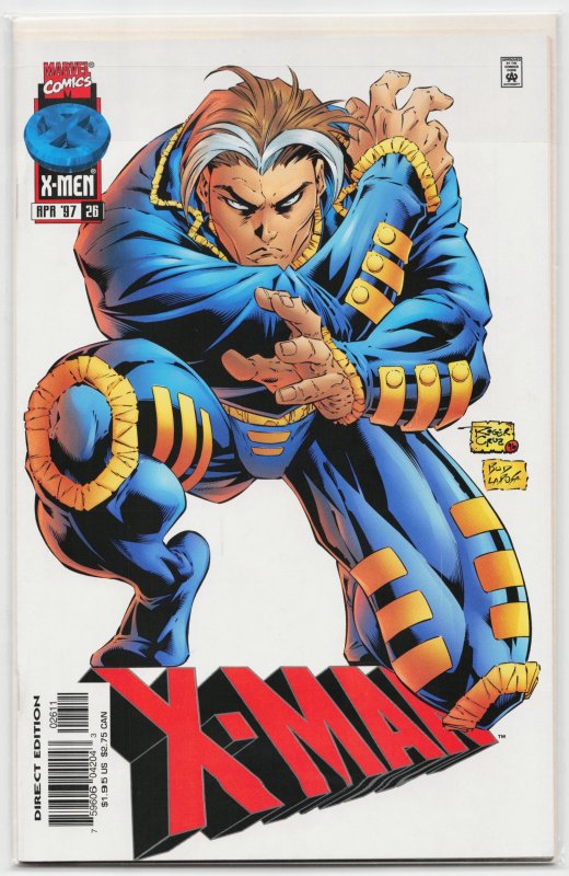 X-Man #26 (Marvel Comics, 1997), raw, ungraded comic book — front cover