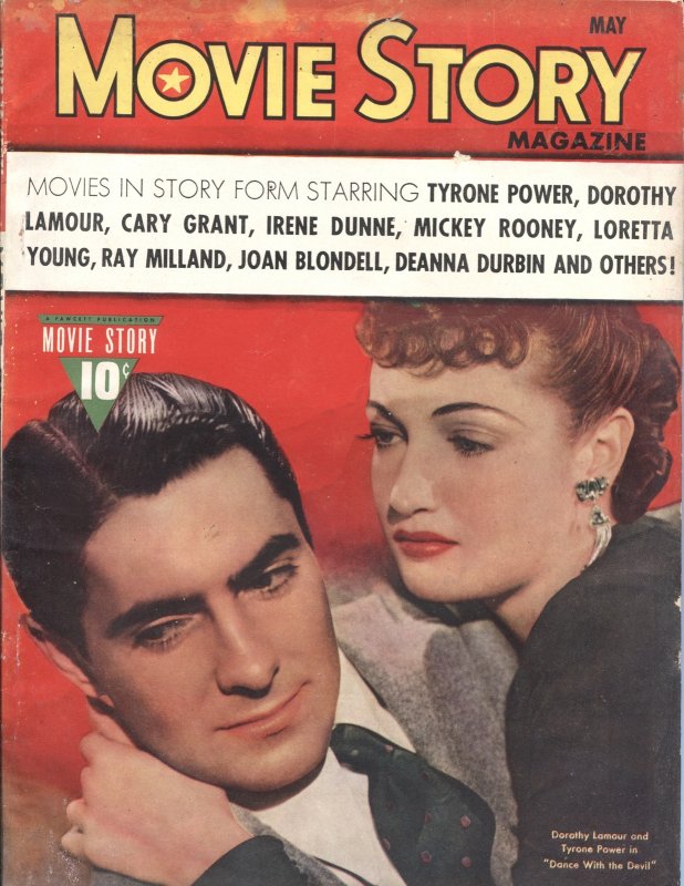 Mag: Movie Story-May 1940--Gene Autry--Dr Cyclops Horror Issue--Pulp Style Fi... (1940), raw, ungraded comic book — front cover