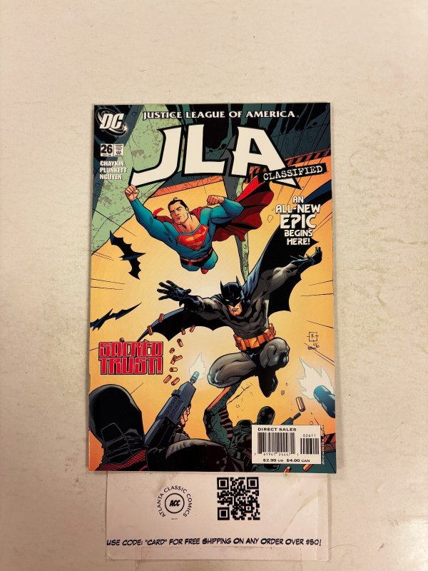JLA Clazsified #26 (DC Comics), raw comic book in NM condition — front cover