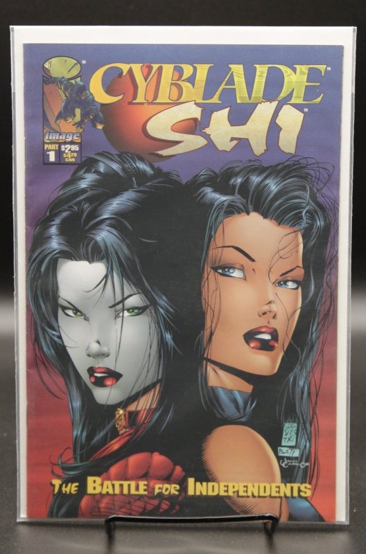 Cyblade / Shi: The Battle for Independents #1 (1995), raw, ungraded comic book — front cover