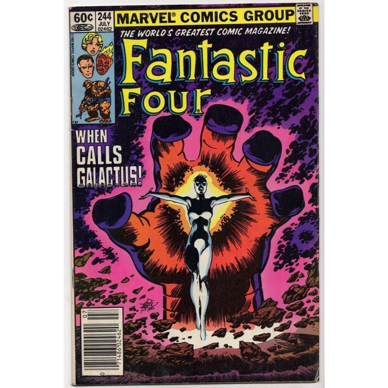 Fantastic Four #244 (Marvel Comics, 1982), raw comic book in FN 6.0 condition — front cover