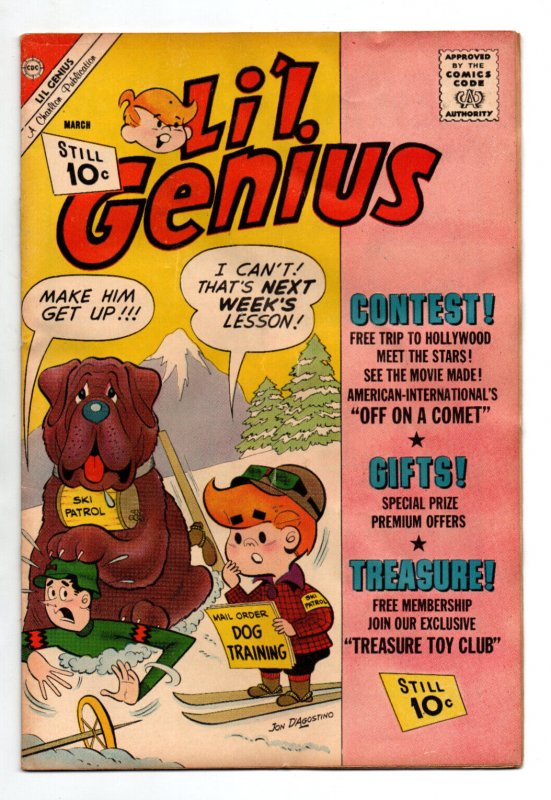 Li'l Genius #37 (Charlton Comics, 1962), raw comic book in VG/FN condition — front cover
