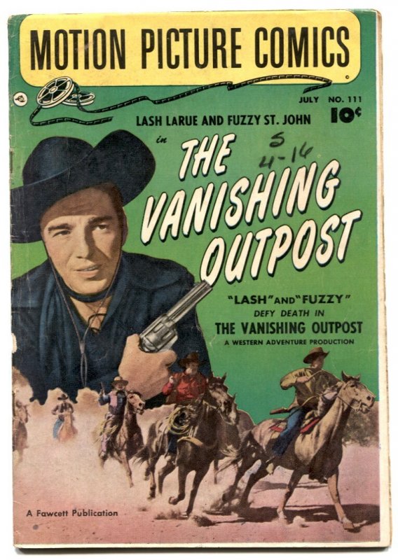 Motion Picture Comics #111 (Fawcett Publications, 1952), raw comic book in VG condition — front cover